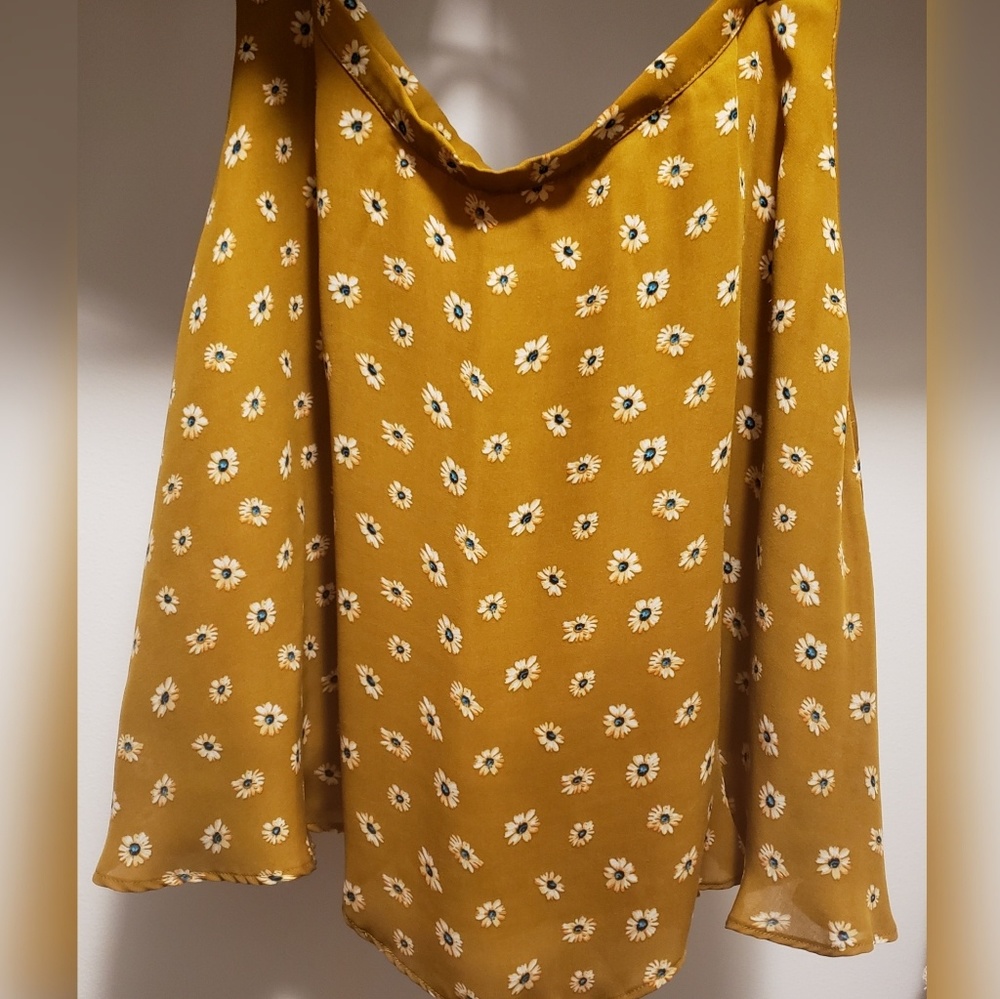 A line floral skirt